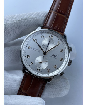 (준비완료/특급배송)NO.1328/ ZF공장 V3 IWC IW3716 포루트기저 화이트다이얼 골드핸즈 가죽