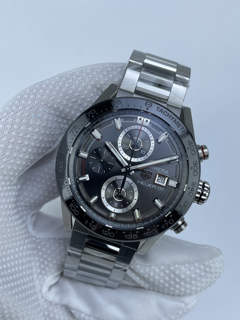 (준비완료/특급배송)NO.2827/XF공장 칼리버호이어 45 그레이다이얼 브슬 스틸