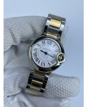 (준비완료/특급배송)NO.3094/V6공장 까르띠에 발롱블루 콤비 스몰 28MM 여성용