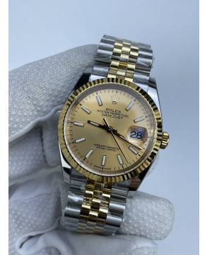 (준비완료/특급배송)NO.3098/롤렉스 데이저스트 126233 36미리 골드 다이얼 바인덱스 옐로우골드 콤비 QP공장