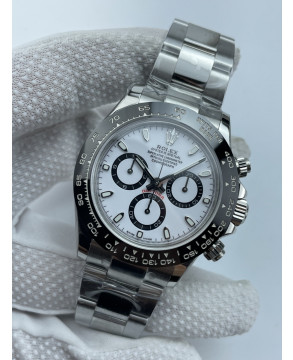 (준비완료/특급배송)NO.3410/초특급 갓성비 데이토나 스틸 세라믹베젤 화이트